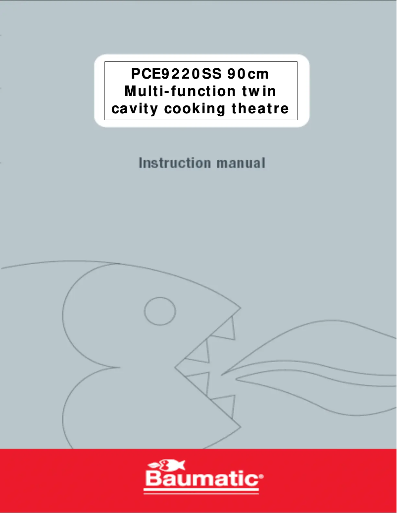 Image de la première page du manuel de l'appareil PCE9220SS