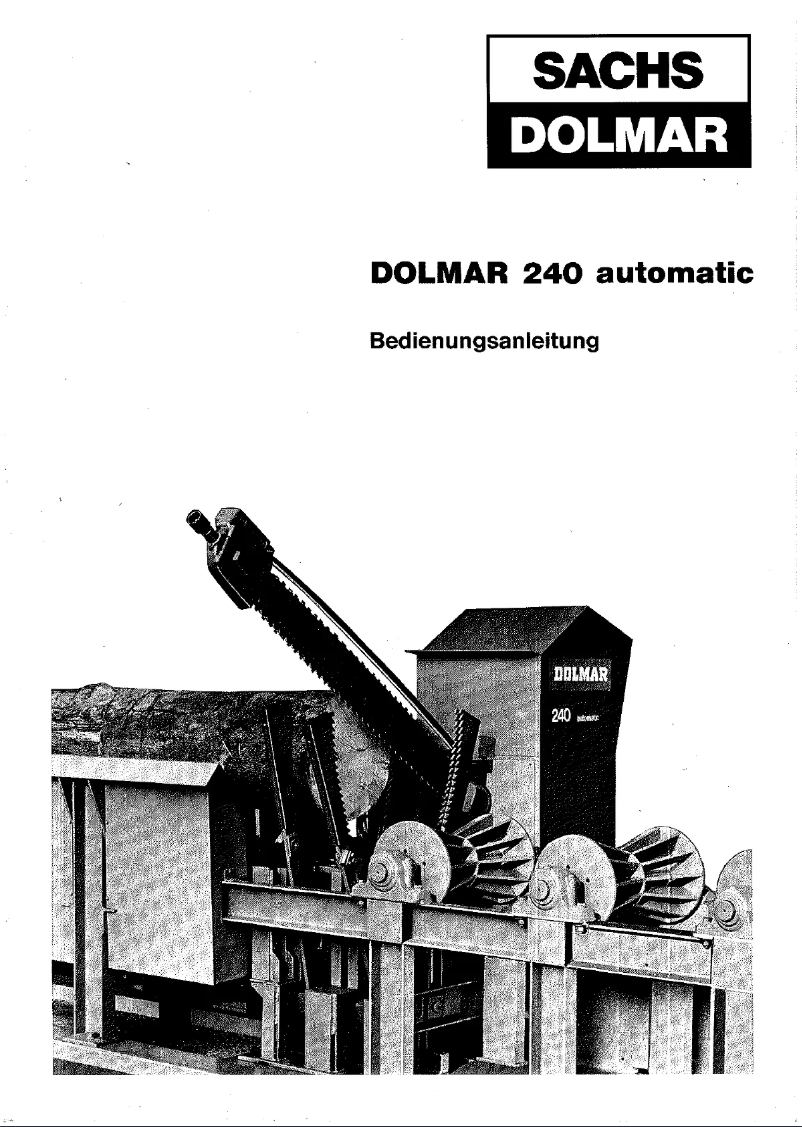 Page n°1 - Manuel utilisateur Dolmar 240 automatic