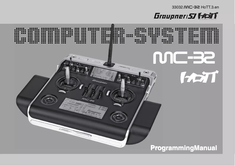 Page 1 de la notice Manuel utilisateur Graupner mc-32