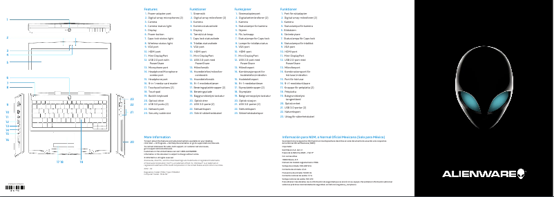 Image de la première page du manuel de l'appareil Alienware M14x R2