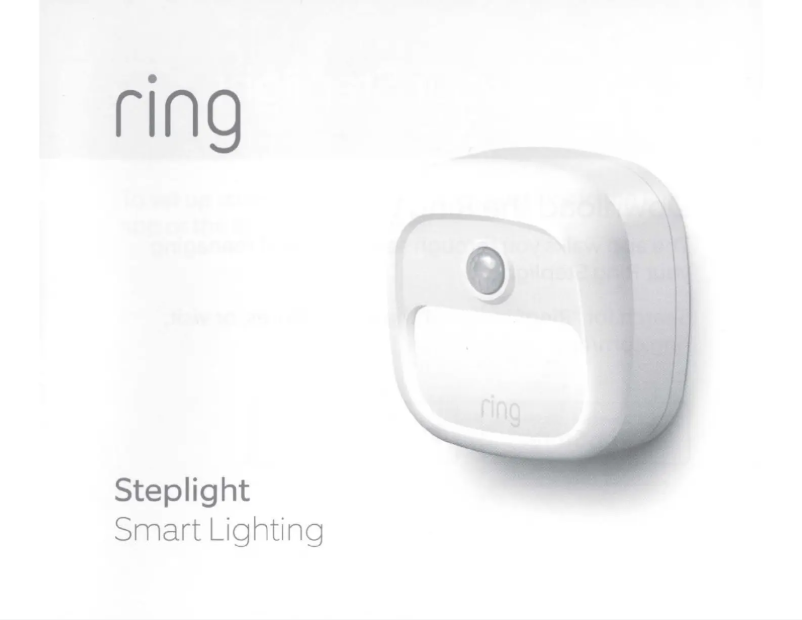 Page 1 de la notice Manuel utilisateur Ring Smart Lighting Steplight