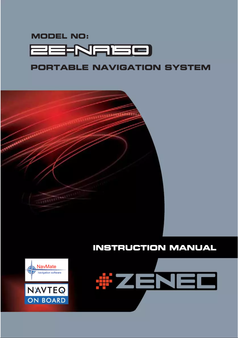 Image de la première page du manuel de l'appareil ZE-NA150