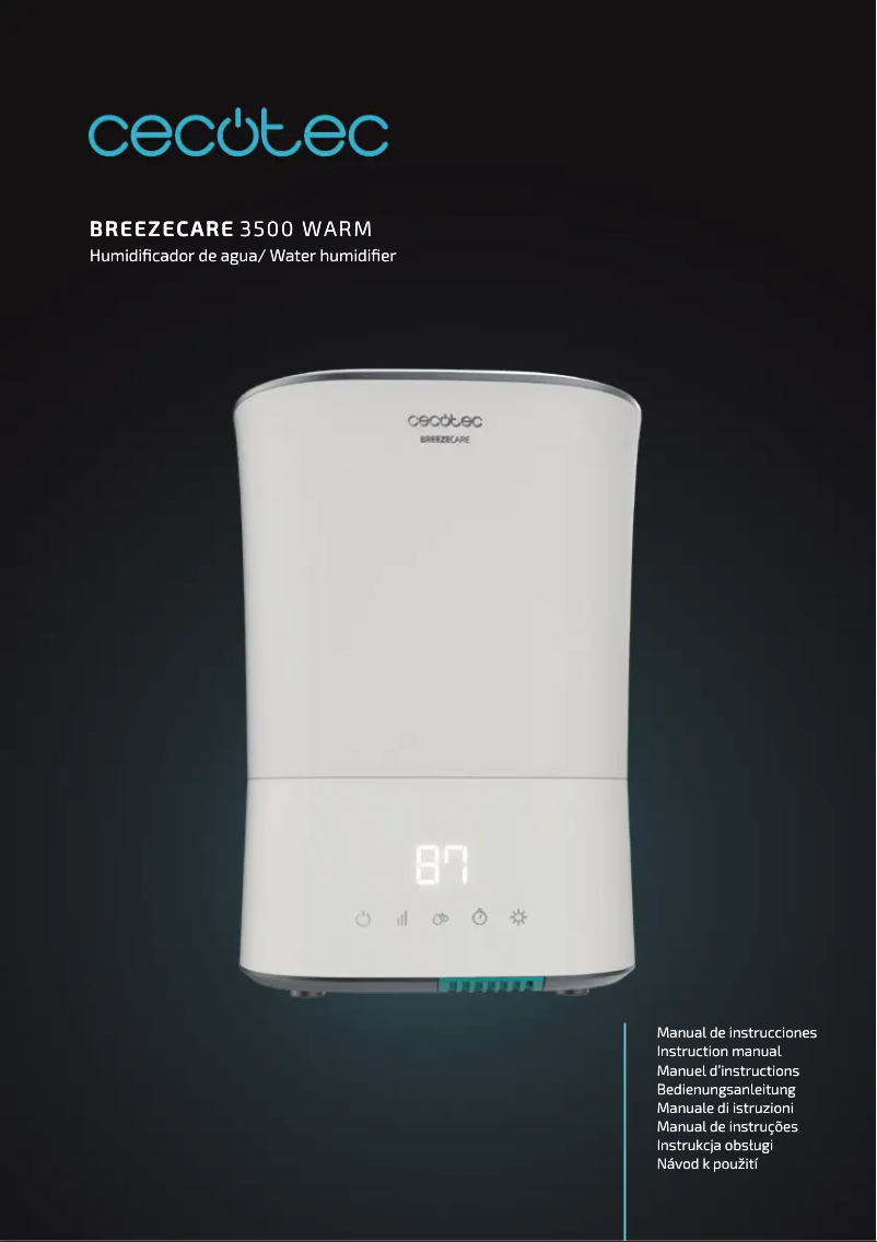 Image de la première page du manuel de l'appareil BreezeCare 3500 Warm