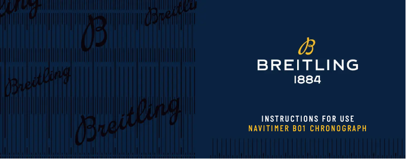 Image de la première page du manuel de l'appareil Navitimer B01 Chronograph 41