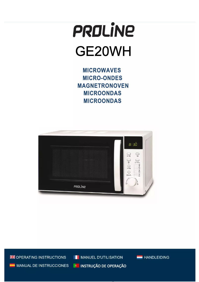 Page n°1 - Manuel utilisateur Proline GE20WH