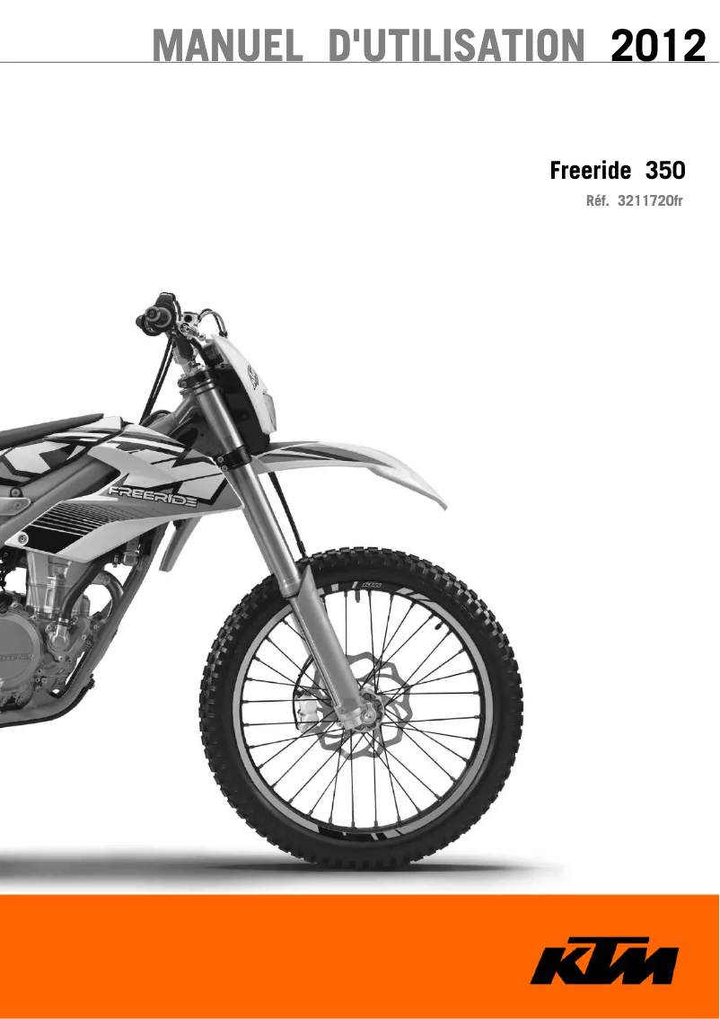 Image de la première page du manuel de l'appareil Freeride 350 (2012)