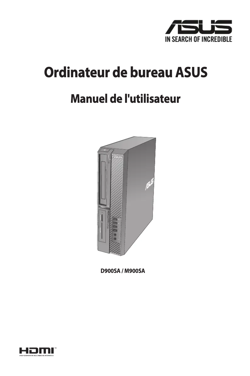 Page n°1 - Manuel utilisateur Asus ExpertCenter D9 SFF D900SA