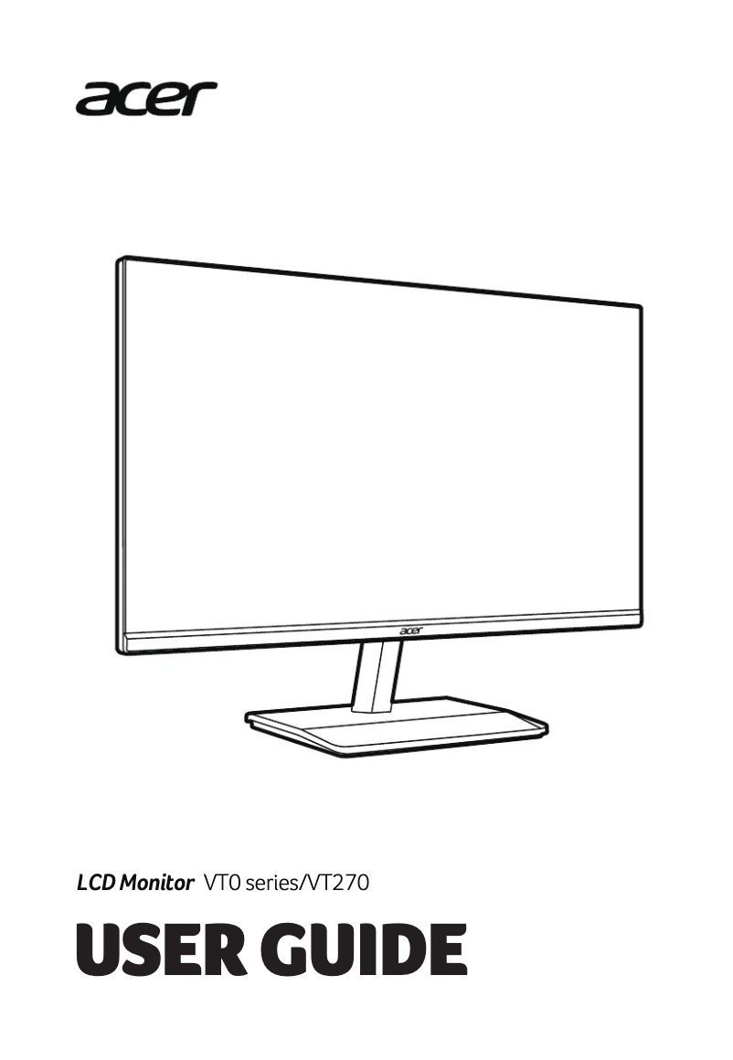 Imagen de la primera página del manual del dispositivo VT270