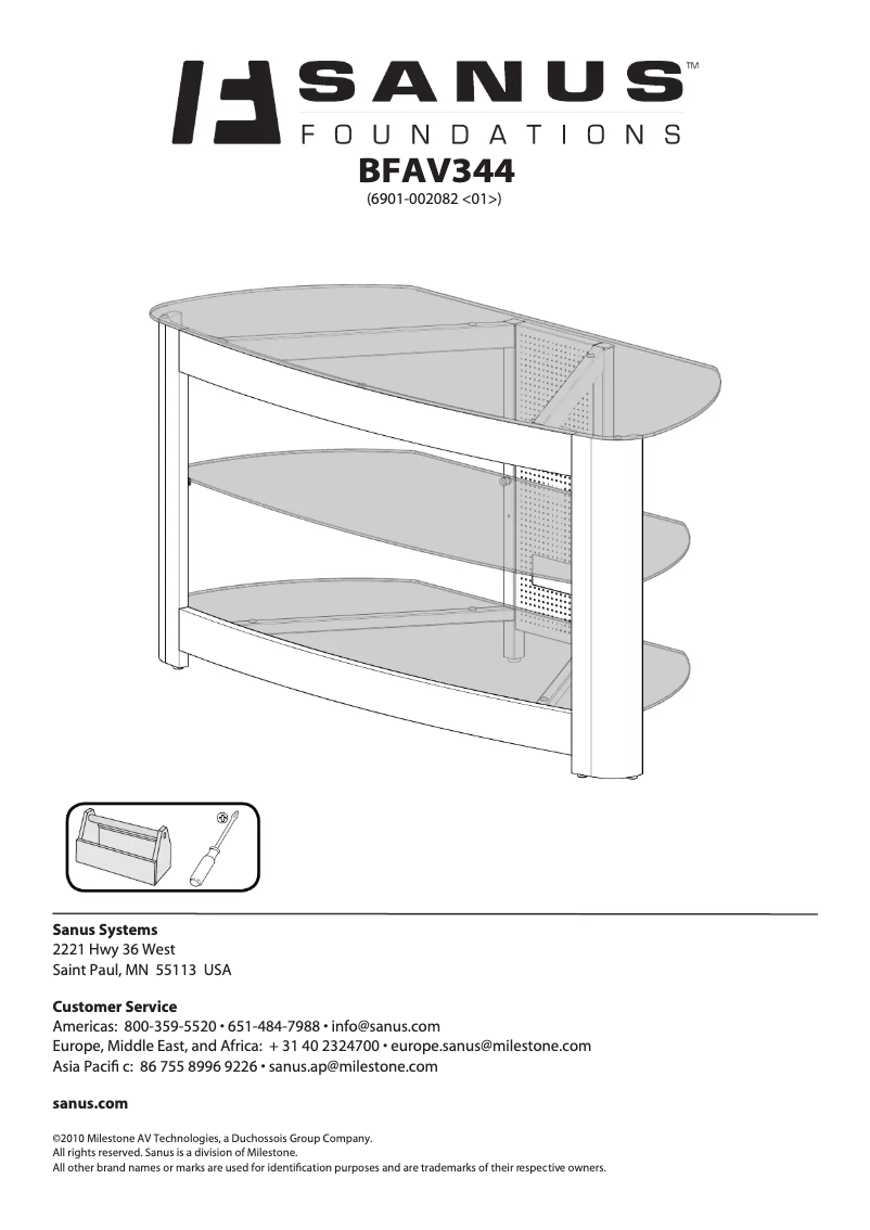 Image de la première page du manuel de l'appareil BFAV344