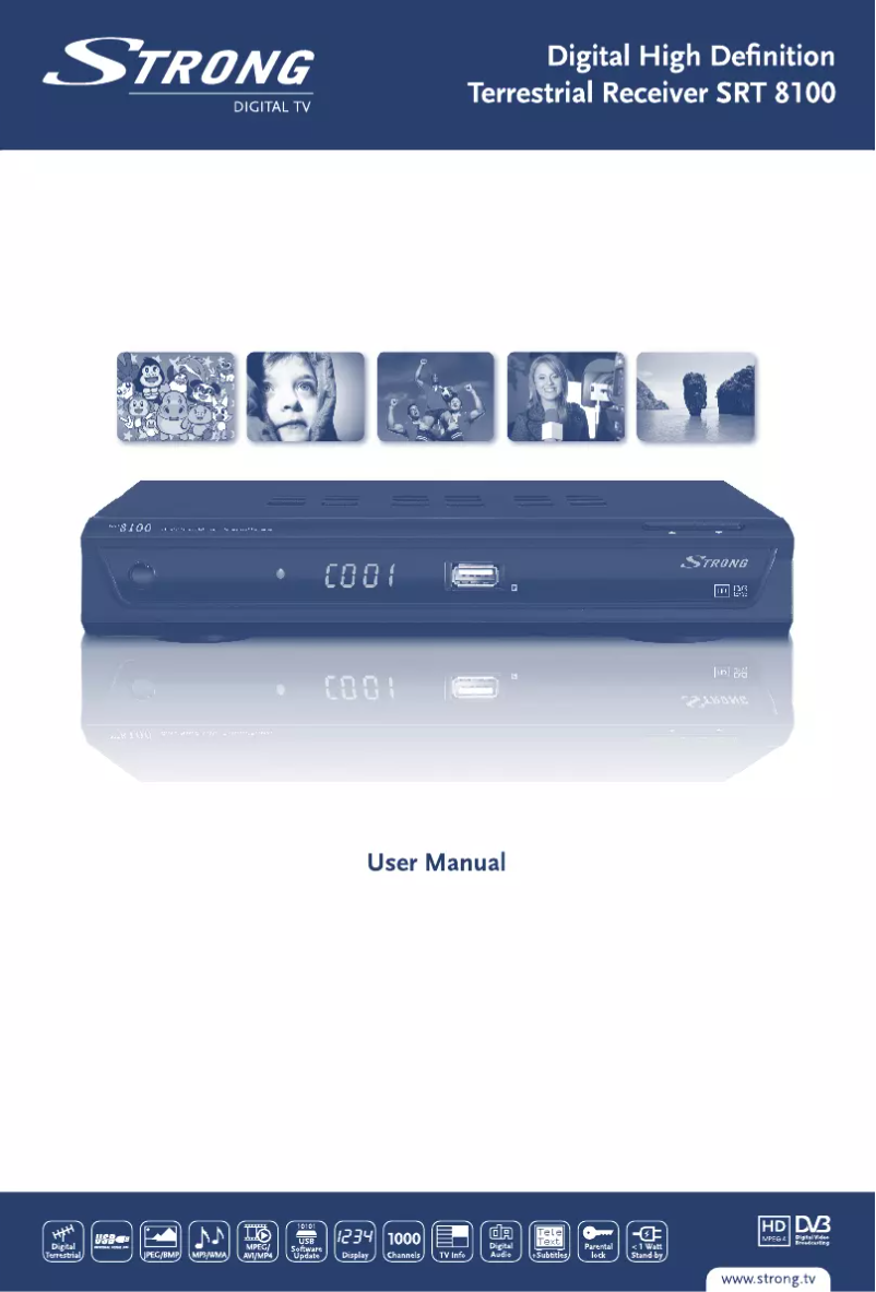 Page n°1 - Manuel utilisateur Strong SRT 8100