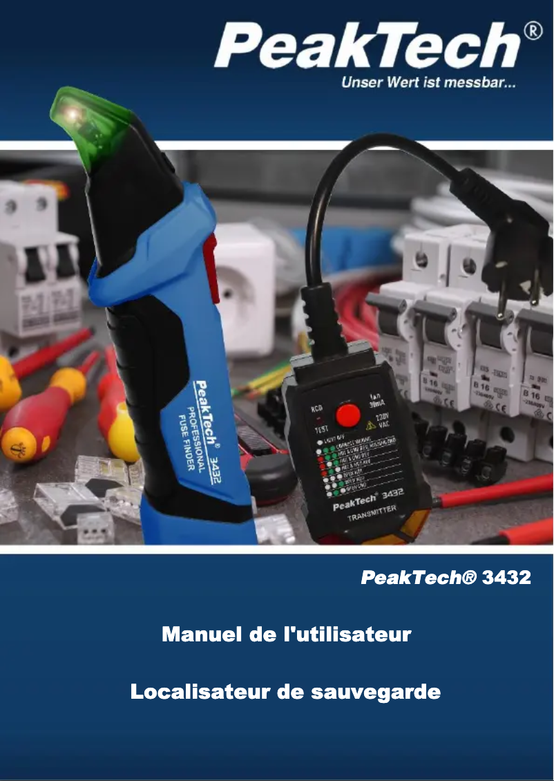 Page n°1 - Manuel utilisateur PeakTech 3432