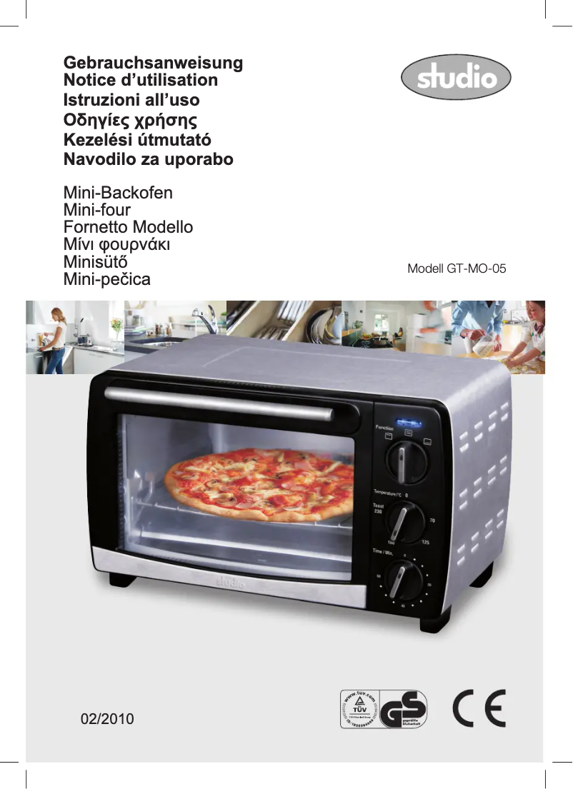 Page n°1 - Manuel utilisateur Studio GT-MO-05