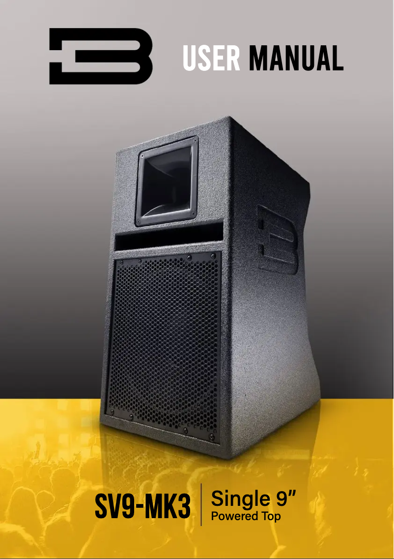 Page n°1 - Manuel utilisateur BASSBOSS SV9-MK3