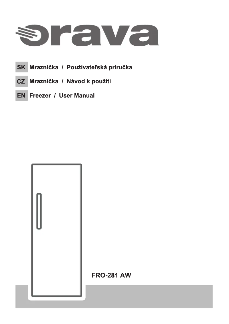 Page 1 de la notice Manuel utilisateur Orava FRO-281 AW