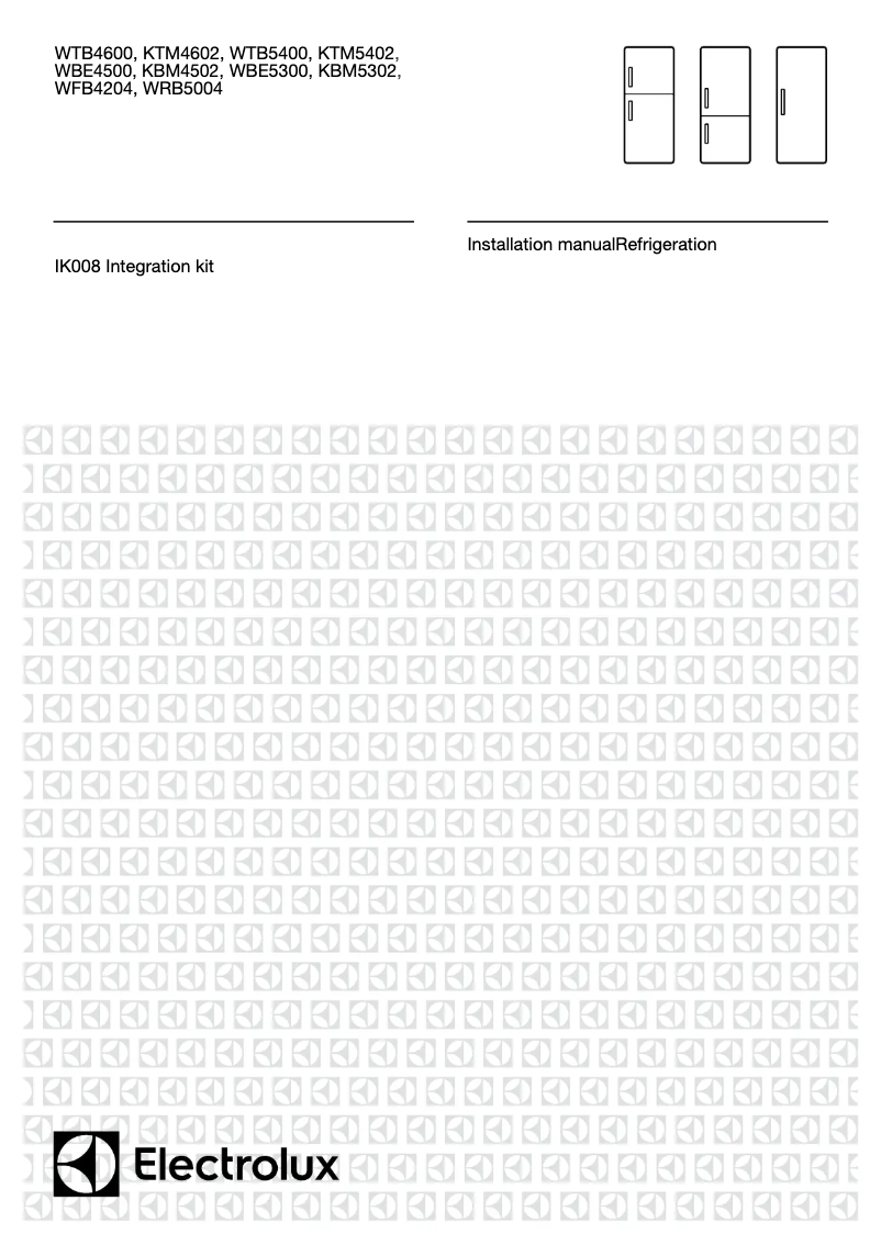 Page 1 de la notice Guide d'installation Kelvinator KBM4502AA