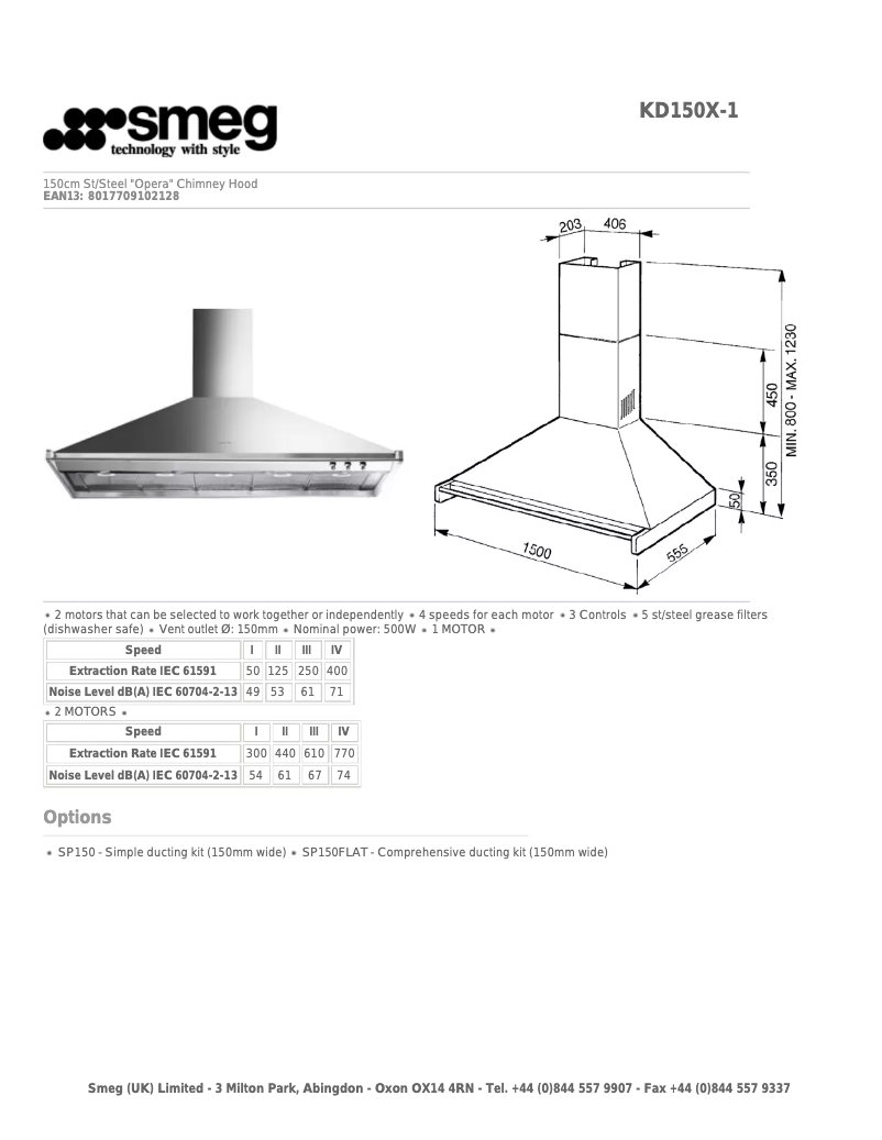 Image de la première page du manuel de l'appareil KD150X-1