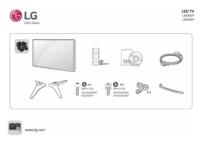 Página 1 del manual Manual de usuario LG 49LW340C