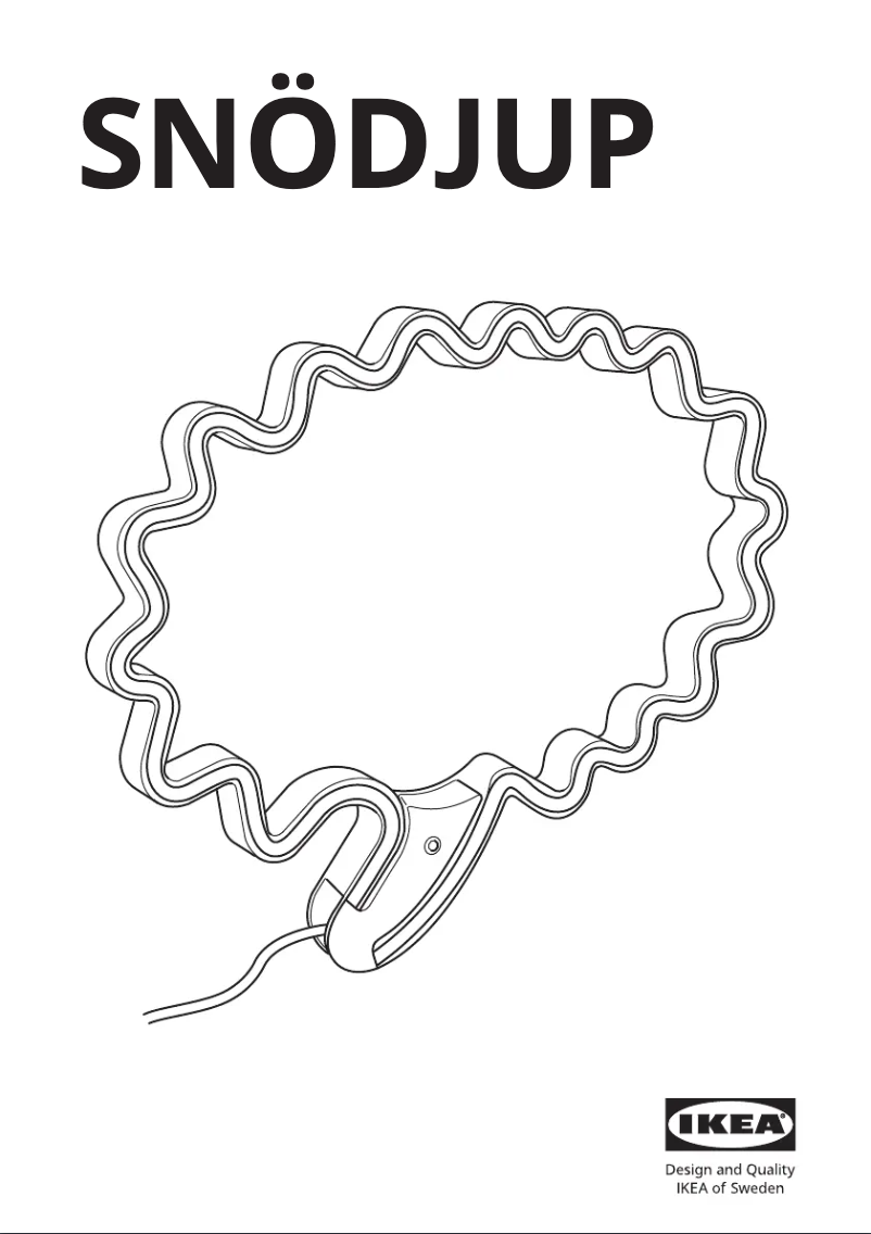 Image de la première page du manuel de l'appareil SNÖDJUP 804.928.00