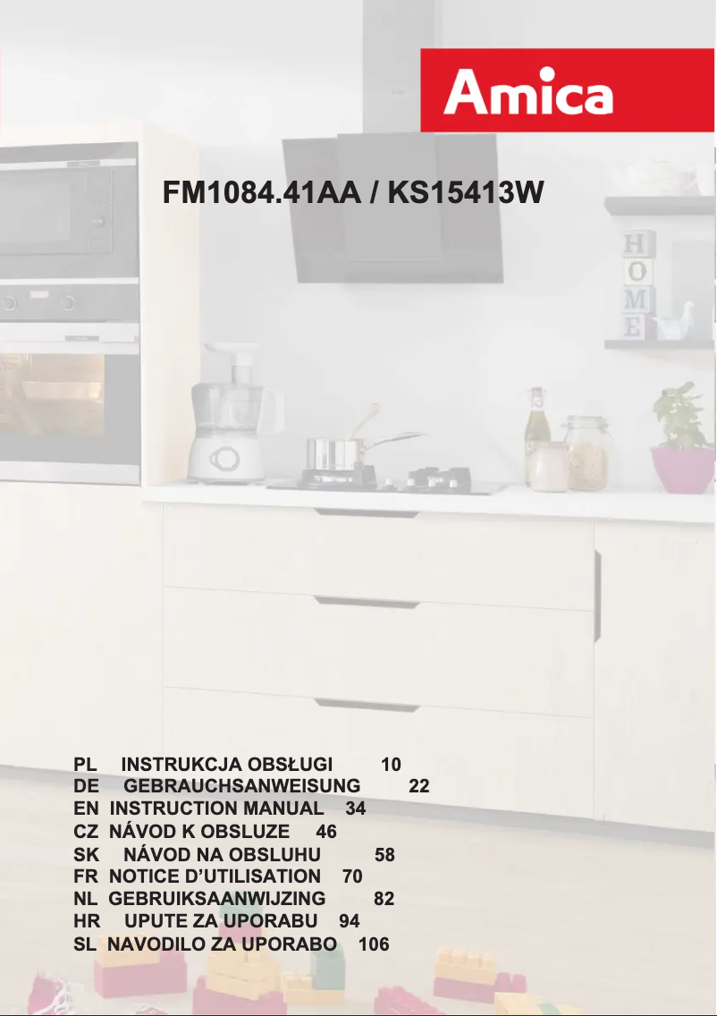 Page n°1 - Manuel utilisateur Amica KS 15413 W