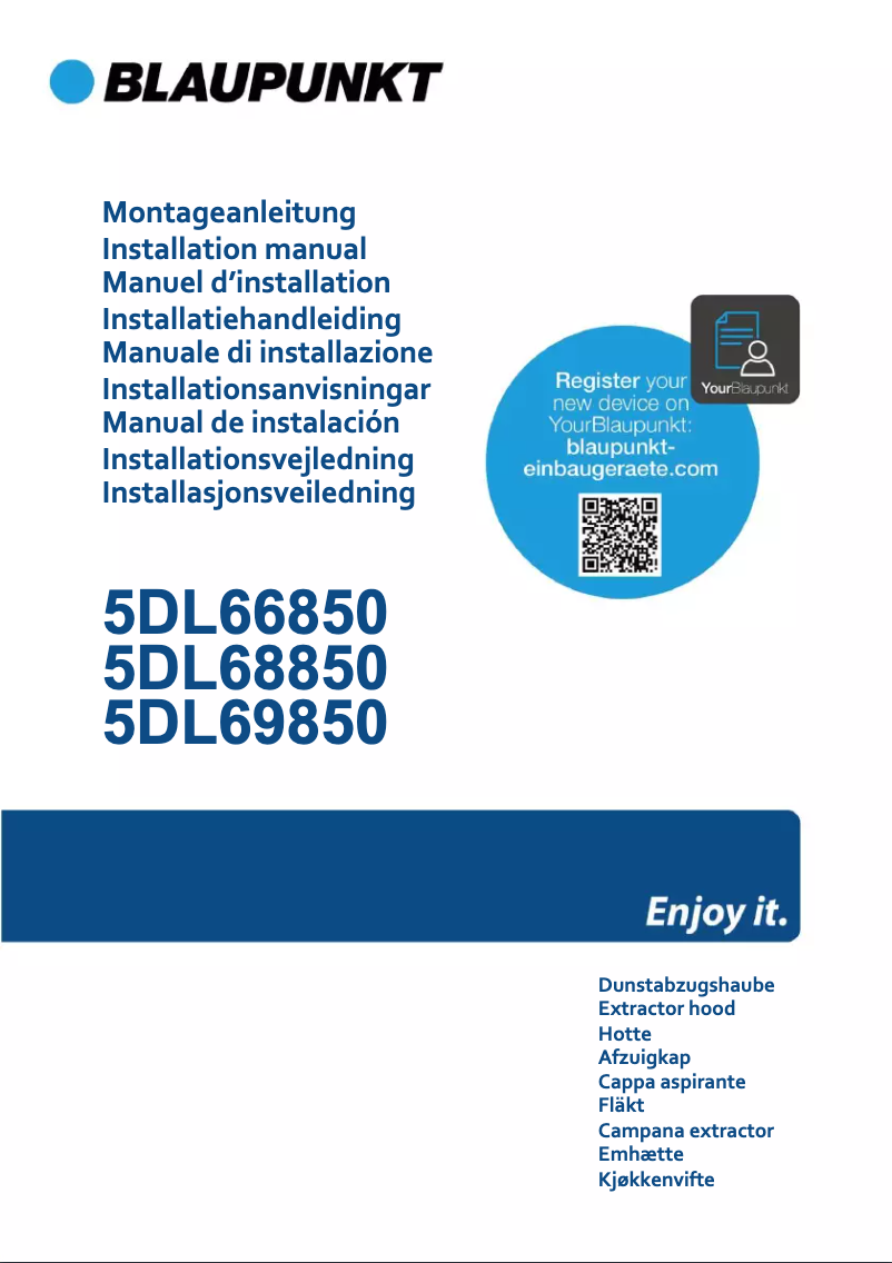 Page 1 de la notice Guide d'installation Blaupunkt 5DL66850