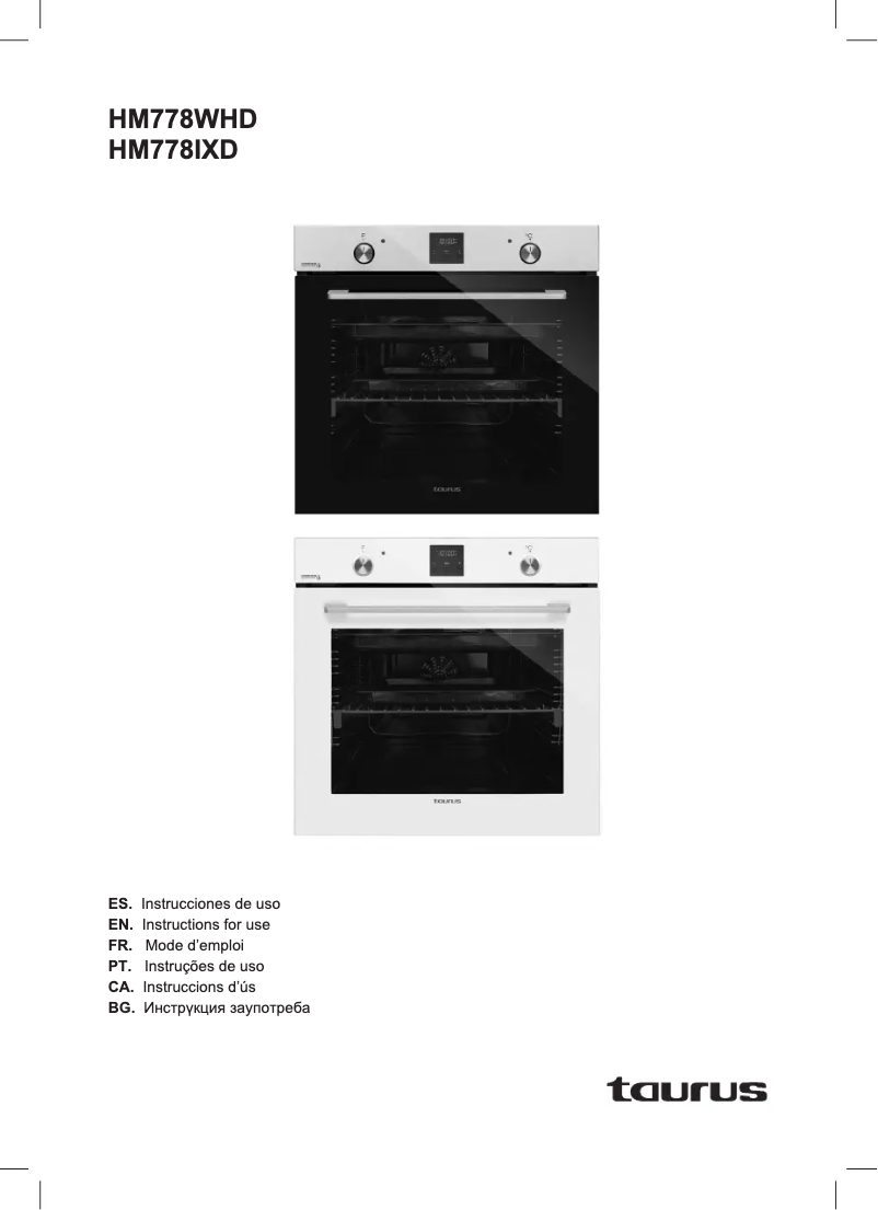 Image de la première page du manuel de l'appareil HM778IXD