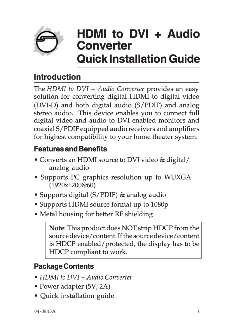 Image de la première page du manuel de l'appareil CE-H21712-S1
