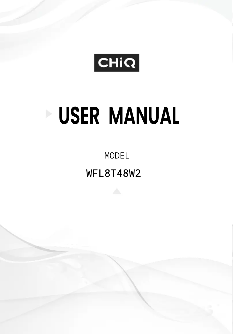 Image de la première page du manuel de l'appareil WFL8T48W2