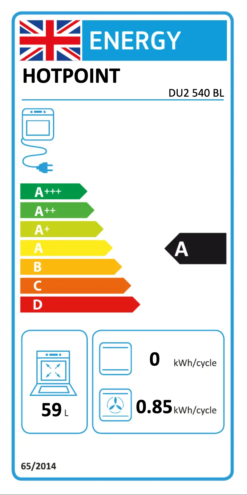 Imagen de la primera página del manual del dispositivo DU2 540 BL