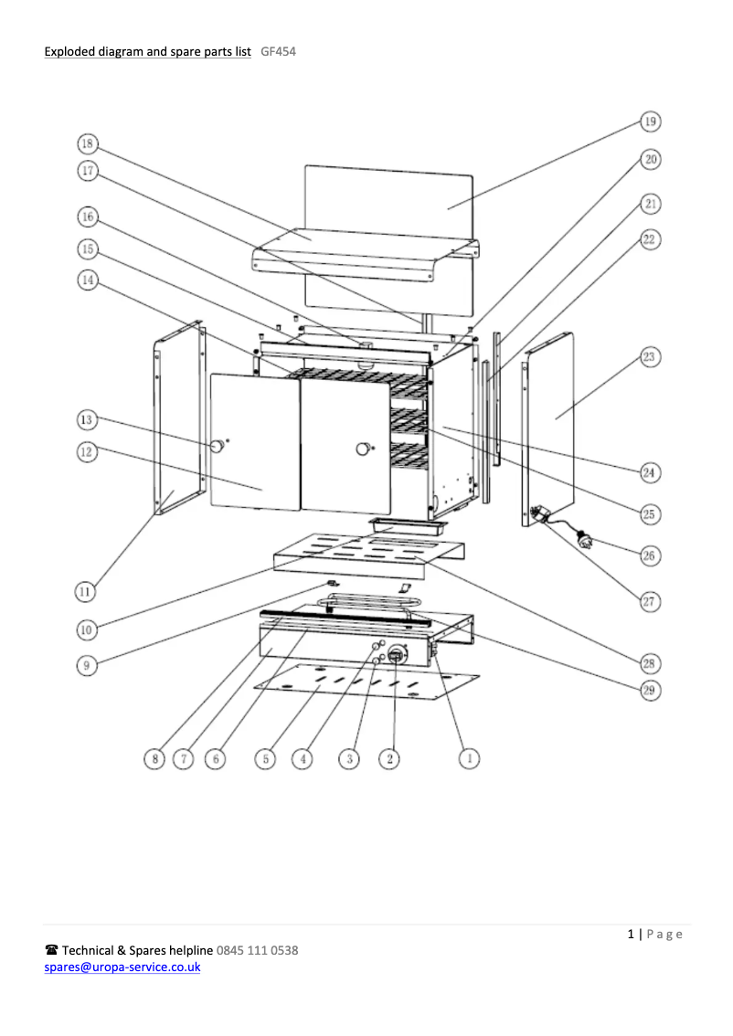 Page 1 de la notice Schéma de câblage Buffalo GF454