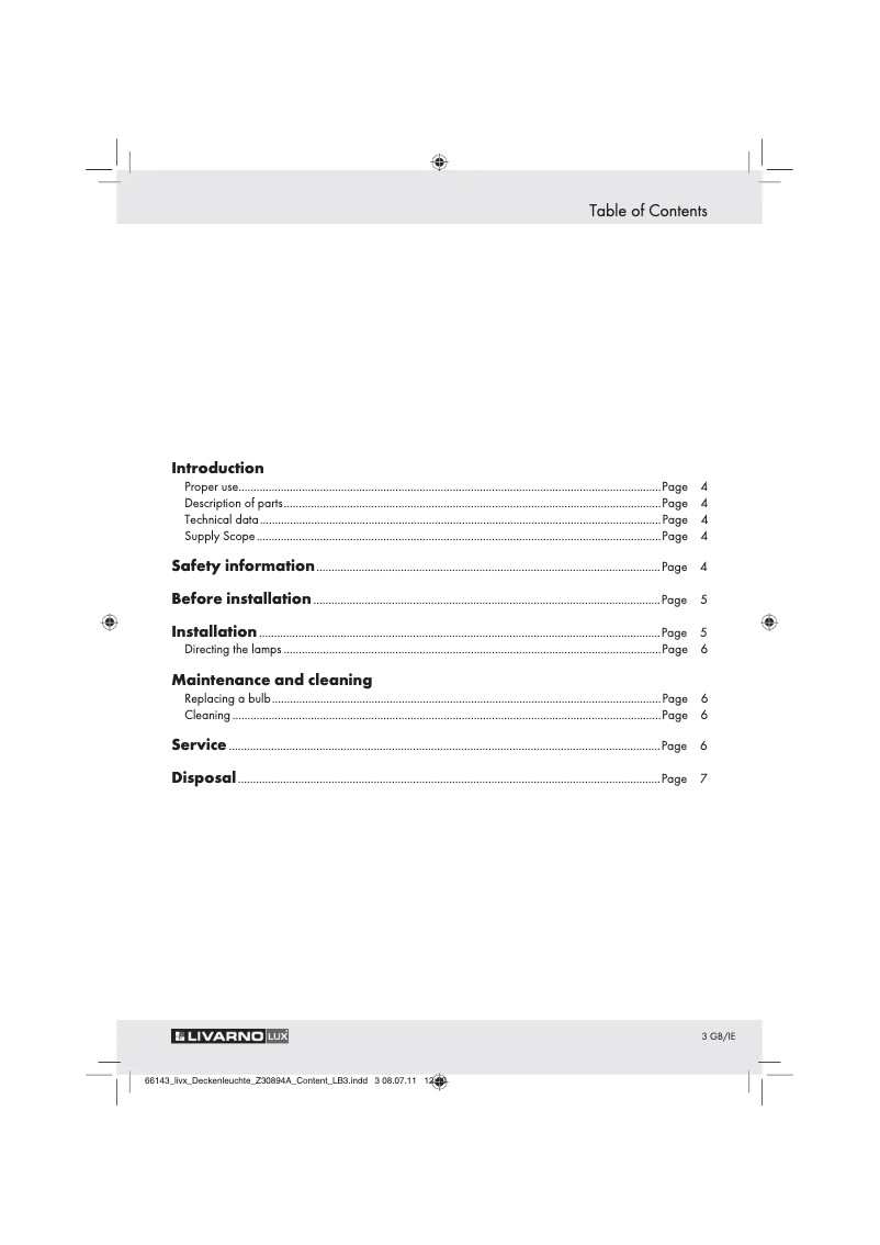 Image de la première page du manuel de l'appareil Z30894A