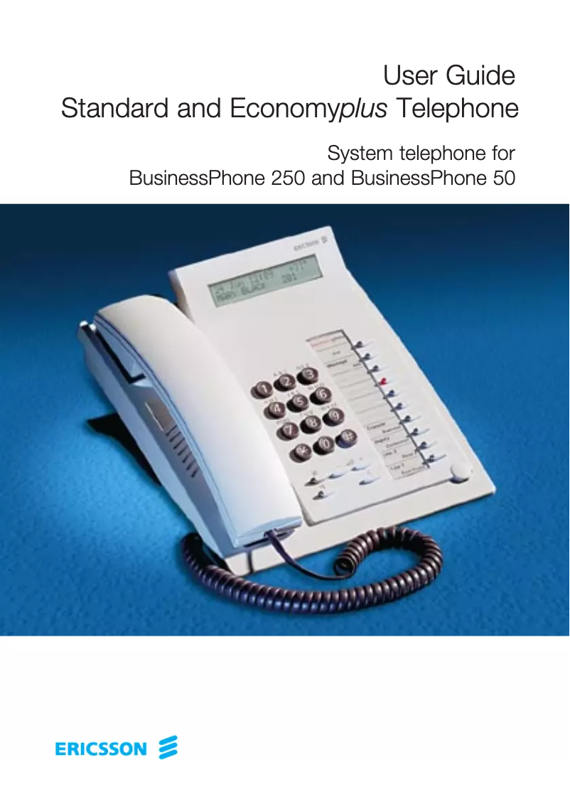 Page 1 de la notice Manuel utilisateur Ericsson BP250