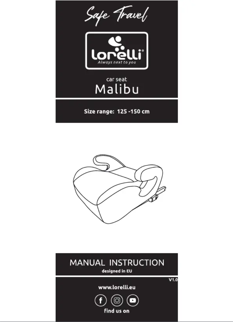 Page n°1 - Manuel utilisateur Lorelli Malibu