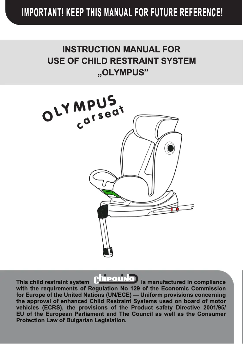Page n°1 - Manuel utilisateur Chipolino Olympus