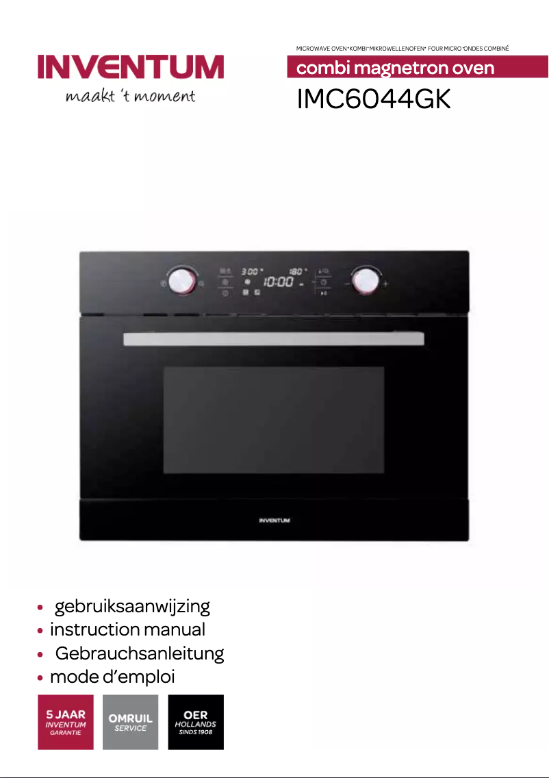 Image de la première page du manuel de l'appareil IMC6044GK