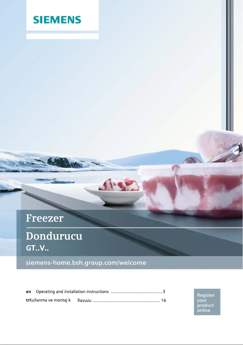 Page n°1 - Manuel utilisateur Siemens GT15VNW30N