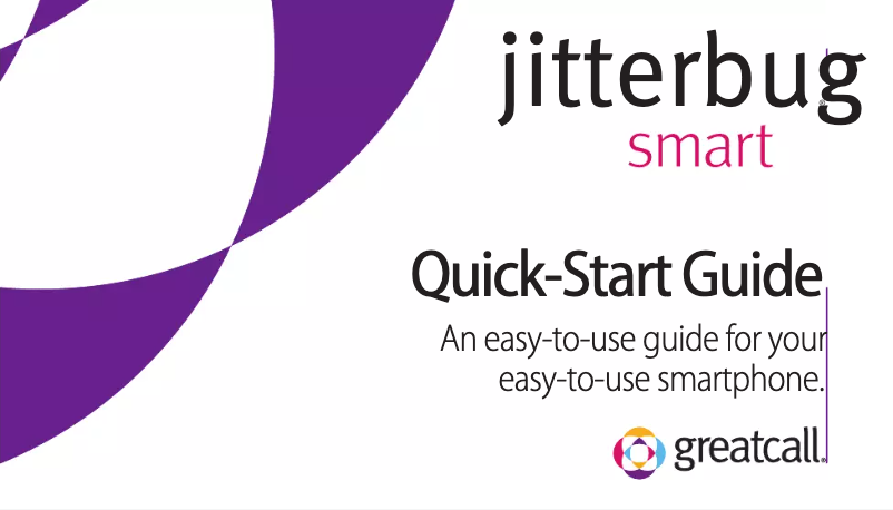 Image de la première page du manuel de l'appareil Jitterbug Smart