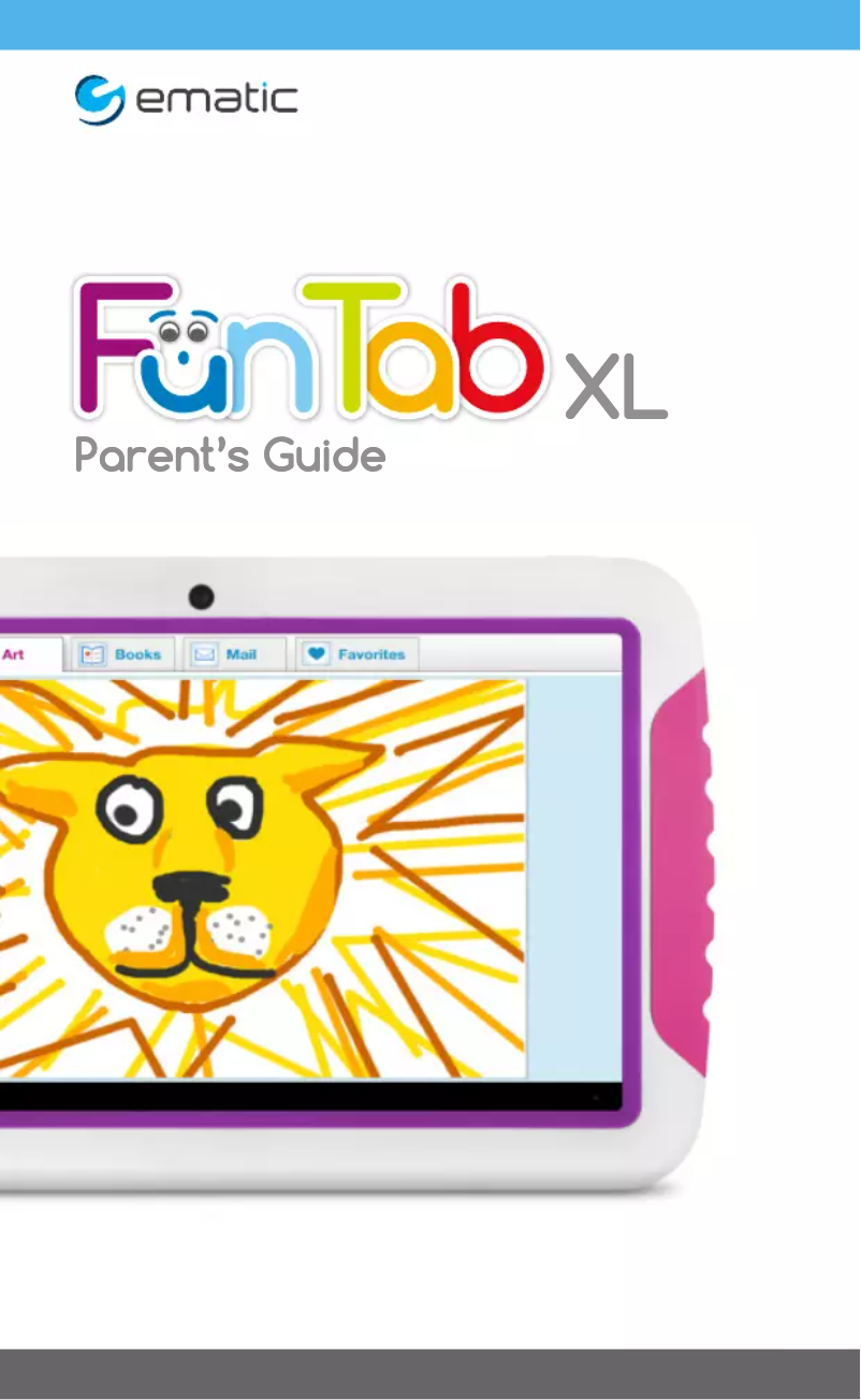 Page 1 de la notice Manuel utilisateur Ematic FunTab XL