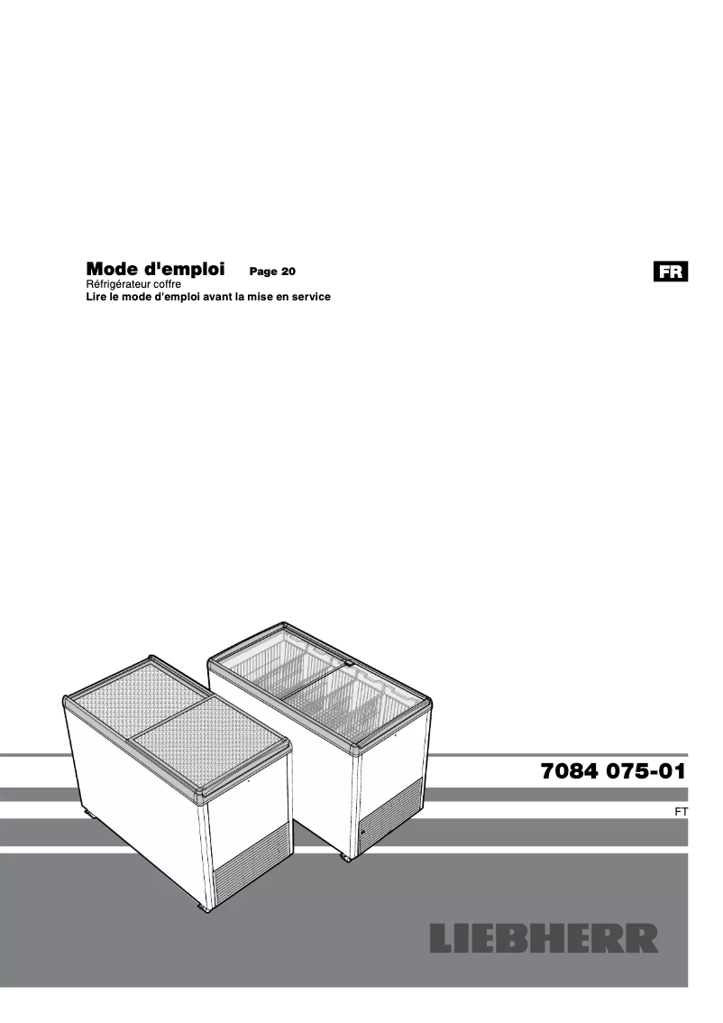 Page 1 de la notice Manuel utilisateur Liebherr FT 3300-20