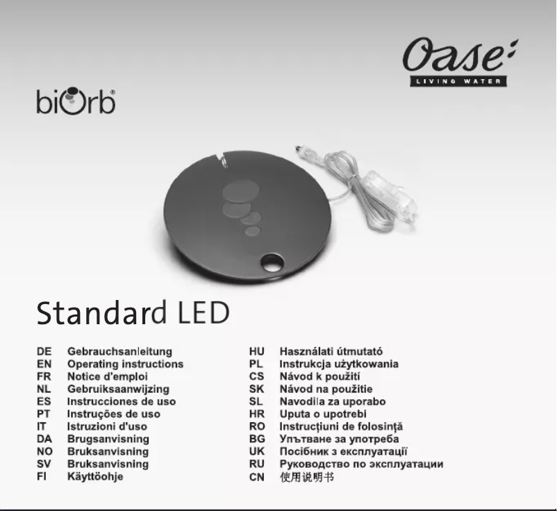 Image de la première page du manuel de l'appareil biOrb FLOW 30