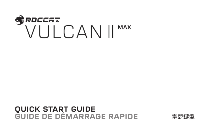 Page 1 de la notice Manuel utilisateur Roccat Vulcan II Max