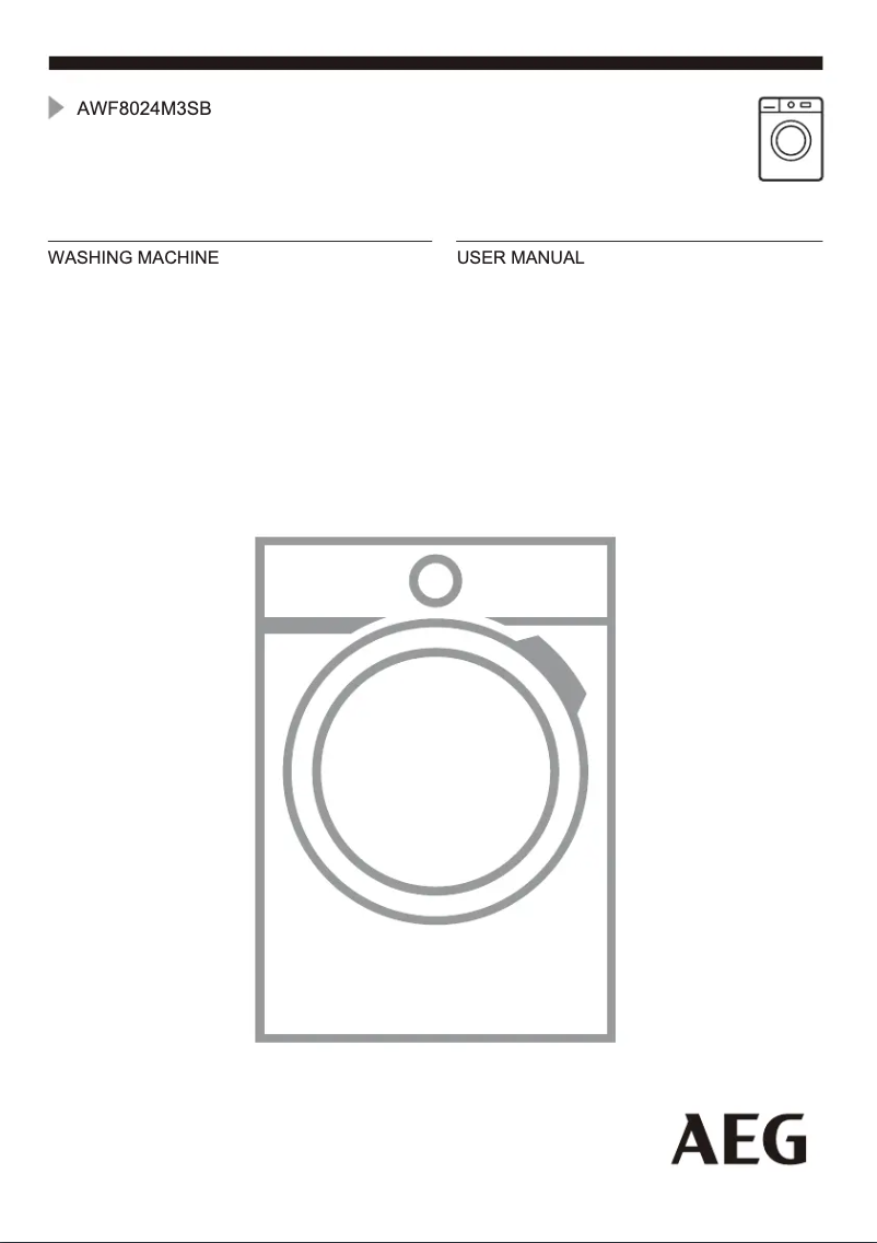 Página 1 del manual Manual de usuario AEG AWF8024M3SB