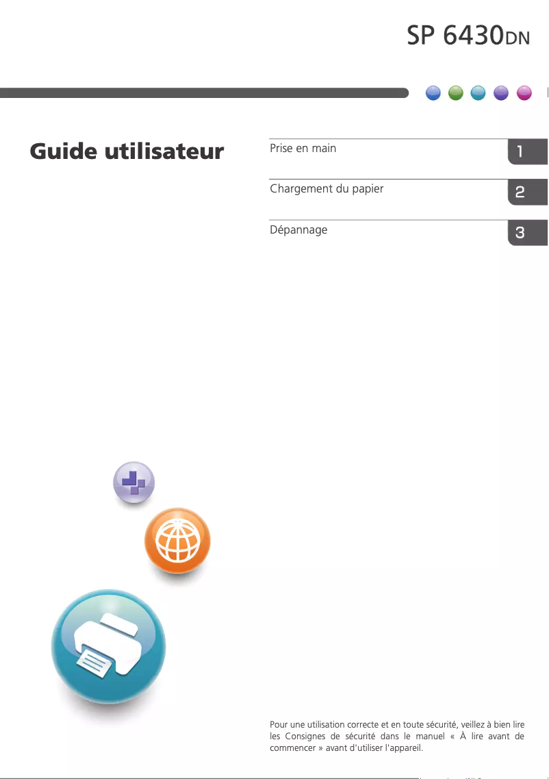 Page n°1 - Manuel utilisateur Ricoh SP 6430DN