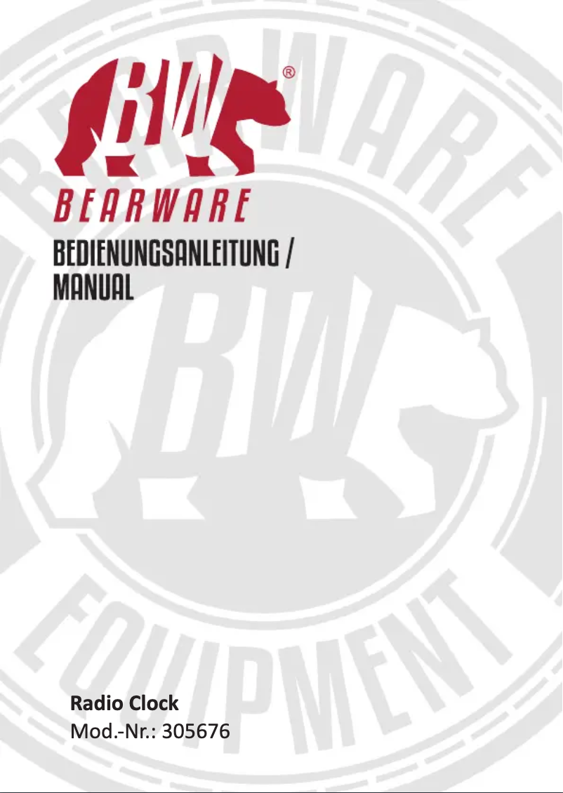 Page 1 de la notice Manuel utilisateur Bearware 305676