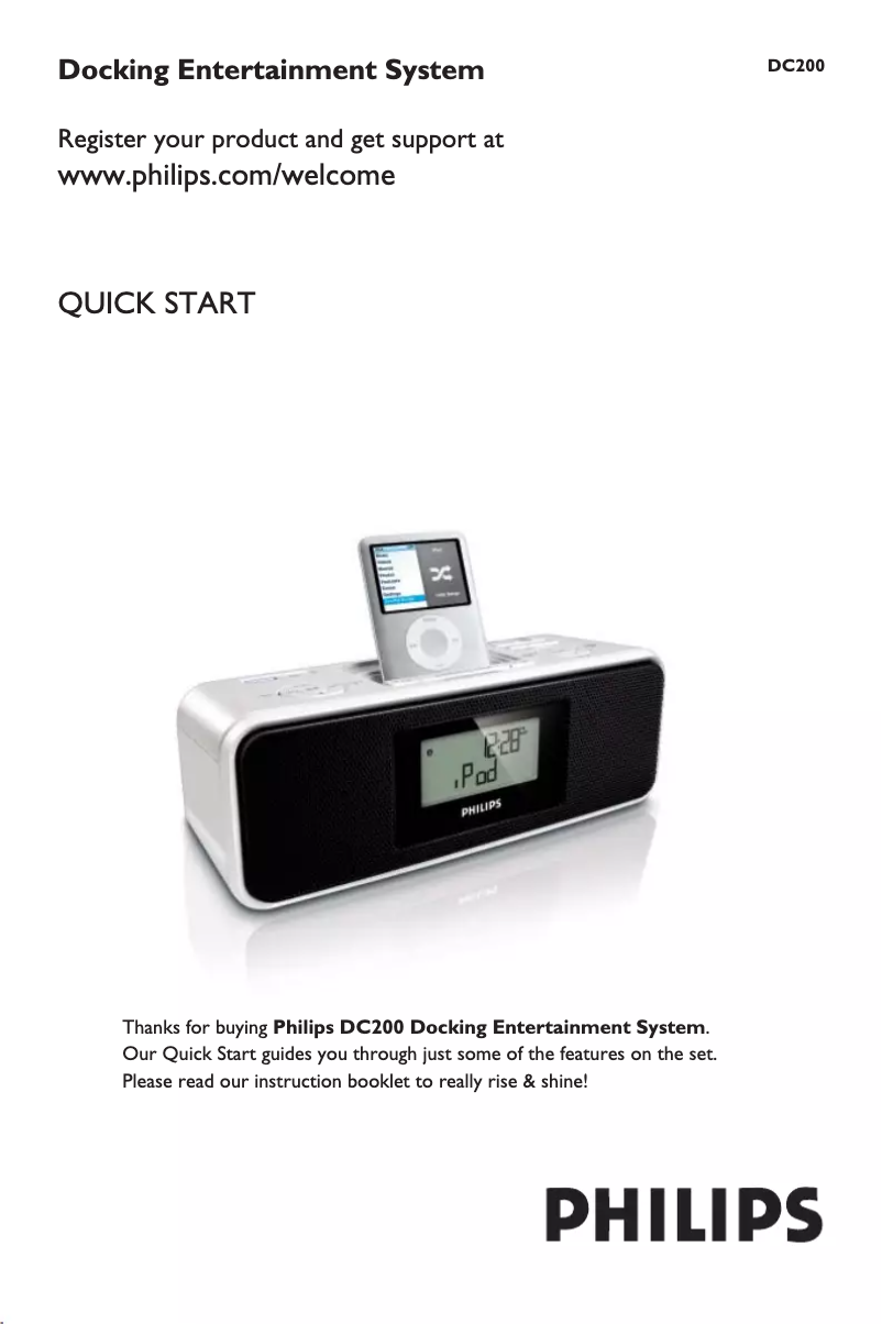 Imagen de la primera página del manual del dispositivo DC200