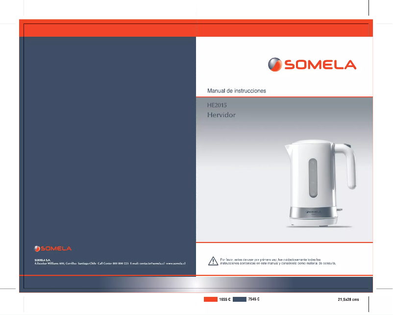 Page 1 de la notice Manuel utilisateur Somela HE 2015