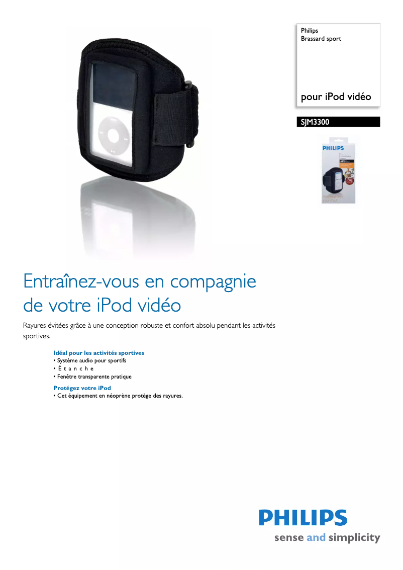 Page 1 de la notice Manuel utilisateur Philips SJM3300