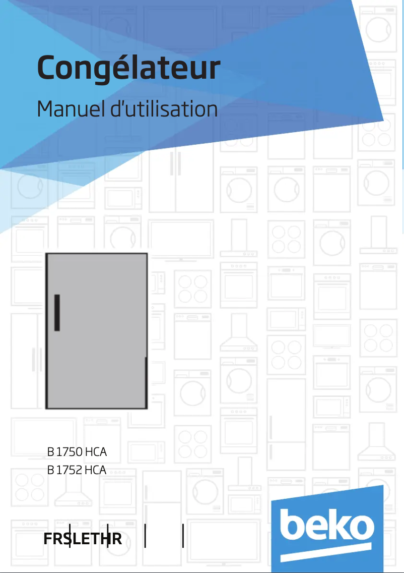 Page 1 de la notice Manuel utilisateur Beko B1752HCA+