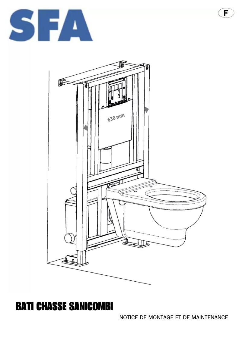 Page 1 de la notice Manuel utilisateur Sanibroyeur Sanicombi