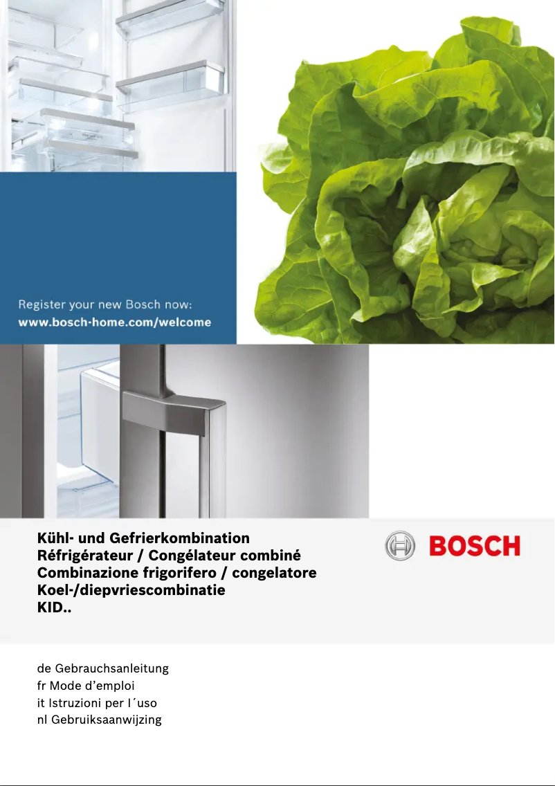 Page n°1 - Manuel utilisateur Bosch KID28X30