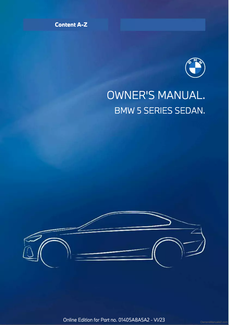 Page 1 de la notice Manuel utilisateur BMW 5 Series (2024)